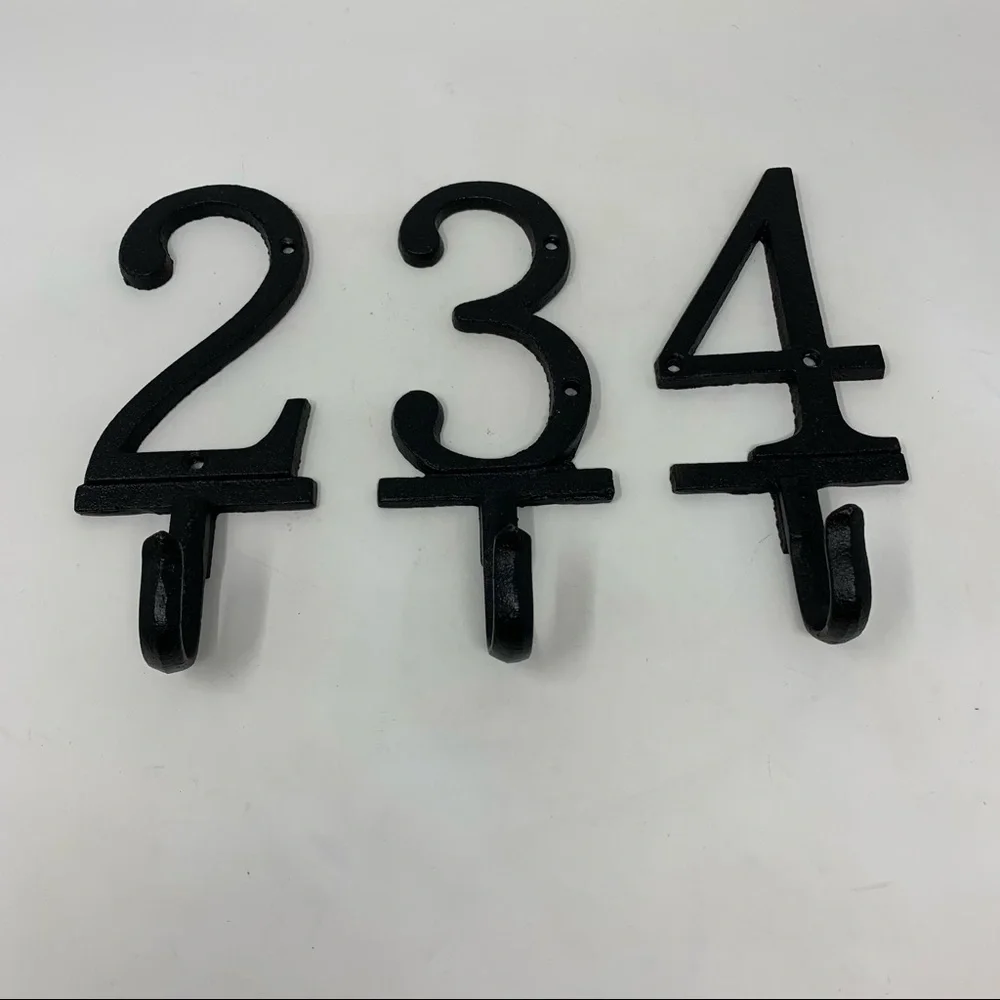 Target Black Number Wall Hooks - 2, 3, 4